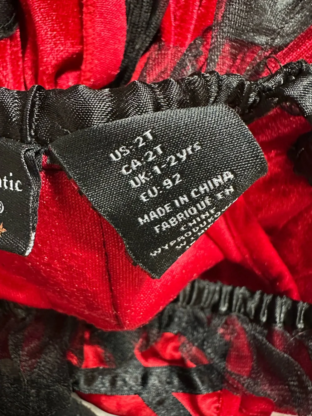 Toddler Red and Black Ladybug Costume Bodysuit